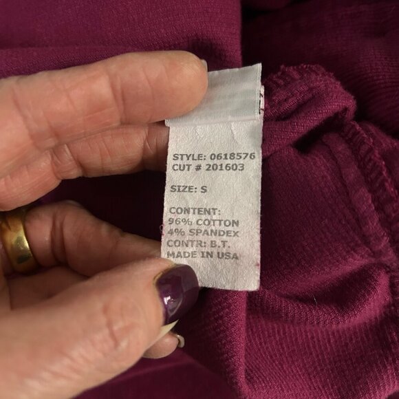 Cut Loose Deep Fuchsia Stretch Corduroy Casual Jacket Size Small - Picture 11 of 11
